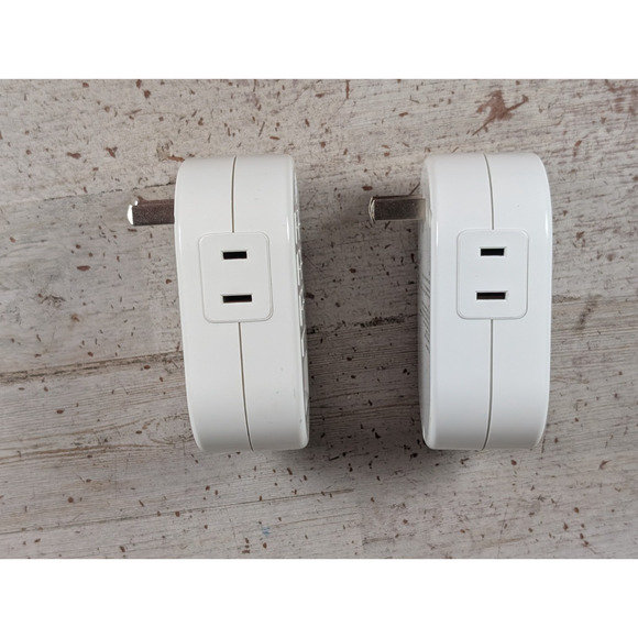 Lot 2 My TouchSmart 26892 Digital Lamp Outlet Timers Plug-in White - Picture 2 of 4
